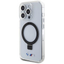 BMW pouzdro Ring Stand M Collection MagSafe pro iPhone 15 Pro – průhledné