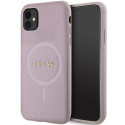 Kryt Guess GUHMN61PSAHMCP iPhone 11 / XR - růžový MagSafe