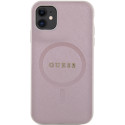 Kryt Guess GUHMN61PSAHMCP iPhone 11 / XR - růžový MagSafe