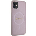 Kryt Guess GUHMN61PSAHMCP iPhone 11 / XR - růžový MagSafe