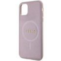 Kryt Guess GUHMN61PSAHMCP iPhone 11 / XR - růžový MagSafe