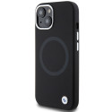 BMW silikonové pouzdro Signature Liquid Silicone MagSafe pro iPhone 15 Plus – černé