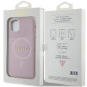 Kryt Guess GUHMN61PSAHMCP iPhone 11 / XR - růžový MagSafe