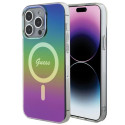 Kryt Guess IML IRIDESCENT MagSafe pro iPhone 15 Pro - černý