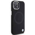 BMW pouzdro Signature Liquid Silicone MagSafe pro iPhone 15 – černé