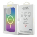 Kryt Guess IML IRIDESCENT MagSafe pro iPhone 15 Pro - černý