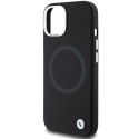 BMW pouzdro Signature Liquid Silicone MagSafe pro iPhone 15 – černé