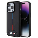 BMW pouzdro Quilted Tricolor MagSafe pro iPhone 15 Pro Max – černé