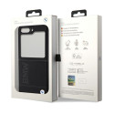 BMW kožené pouzdro Leather Hot Stamp pro Samsung Galaxy Z Flip 5 – černé