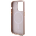 Kryt GUESS SAFFIANO pro iPhone 15 Pro - růžová