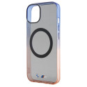 BMW pouzdro Gradient Bumper MagSafe pro iPhone 15 Plus / 14 Plus – šedé