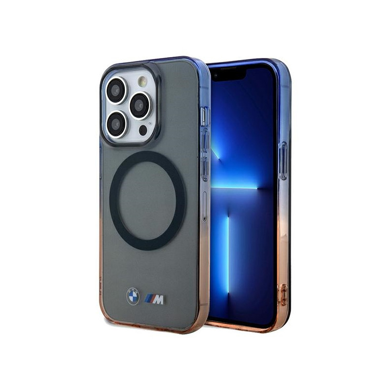 BMW pouzdro Gradient Bumper MagSafe pro iPhone 15 Pro Max – šedé