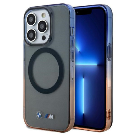 BMW pouzdro Gradient Bumper MagSafe pro iPhone 15 Pro Max – šedé