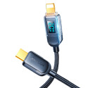 Kabel Joyroom A4 USB-C / Lightning 20W 1,2 m s displejem - černý
