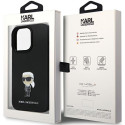 Kryt Karl Lagerfeld KLHCP13LSMHKNPK pro iPhone 13 Pro / 13 - černý