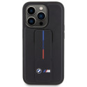 BMW pouzdro Grip Hot Stamp pro iPhone 15 Pro – černé