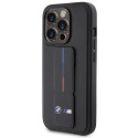 BMW kožené pouzdro Grip Hot Stamp pro iPhone 15 Pro Max – černé