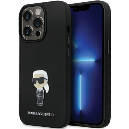 Kryt Karl Lagerfeld KLHCP14LSMHKNPK iPhone 14 Pro - černý