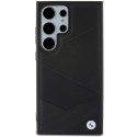 BMW BMHCS24L23RCGPK hardcase Signature Leather Crossing Lines pro S24 Ultra S928 – černé