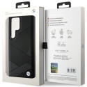 BMW BMHCS24L23RCGPK hardcase Signature Leather Crossing Lines pro S24 Ultra S928 – černé