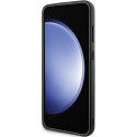 BMW pevné pouzdro Signature Leather Crossing Lines pro Samsung Galaxy S24+ S926 – černé