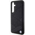 BMW pevné pouzdro Signature Leather Crossing Lines pro Samsung Galaxy S24+ S926 – černé