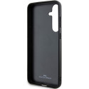BMW pevné pouzdro Signature Leather Crossing Lines pro Samsung Galaxy S24+ S926 – černé