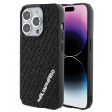 Kryt Karl Lagerfeld 3D Rubber Multi Logo iPhone 15 Pro - černý