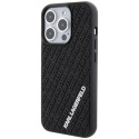 Kryt Karl Lagerfeld 3D Rubber Multi Logo iPhone 15 Pro - černý