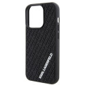 Kryt Karl Lagerfeld 3D Rubber Multi Logo iPhone 15 Pro - černý