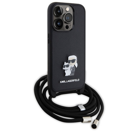 Karl Lagerfeld crossbody pouzdro iPhone 15 Pro černé