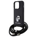 Karl Lagerfeld crossbody pouzdro iPhone 15 Pro černé