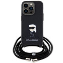 Kryt Karl Lagerfeld pro iPhone 15 Pro - černý