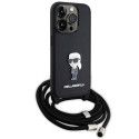 Kryt Karl Lagerfeld pro iPhone 15 Pro - černý