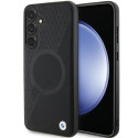 BMW BMHMS24S23RTPK S24 S921 černé pevné pouzdro Signature Leather Half Textured & Circle MagSafe