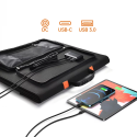 Choetech SC008-V2 solární skládací nabíječka 120W 1x USB-C 1x USB-A - černá