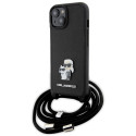 Kryt Karl Lagerfeld Crossbody Saffiano Metal Pin pro iPhone 15 Plus -