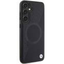 BMW BMHMS24S23RTPK S24 S921 černé pevné pouzdro Signature Leather Half Textured & Circle MagSafe