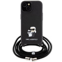 Kryt Karl Lagerfeld Crossbody Saffiano Metal Pin pro iPhone 15 Plus -