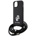 Kryt Karl Lagerfeld Crossbody Saffiano Metal Pin pro iPhone 15 Plus -