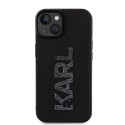 Kryt Karl Lagerfeld 3D Glitter Logo iPhone 15 – černý