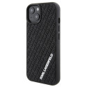 Kryt Karl Lagerfeld 3D Rubber Logo pro iPhone 15 – černý