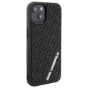 Kryt Karl Lagerfeld 3D Rubber Logo pro iPhone 15 – černý