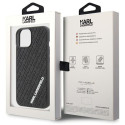 Kryt Karl Lagerfeld 3D Rubber Logo pro iPhone 15 – černý