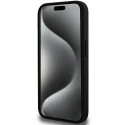 BMW pouzdro Perforated Tricolor Line pro iPhone 15 Pro – černé