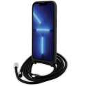 Pouzdro Karl Lagerfeld Crossbody Saffiano pro iPhone 15 - černé