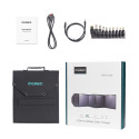 Choetech SC009-V2 solar foldable charger 100W USB-C / 2x USB-A PD QC - black