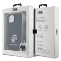 Pouzdro Karl Lagerfeld Crossbody Saffiano pro iPhone 15 - černé