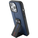 BMW pouzdro M Grip Stand Bicolor pro iPhone 15 Pro – tmavě modré