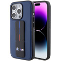BMW pouzdro M Grip Stand Bicolor pro iPhone 15 Pro – tmavě modré